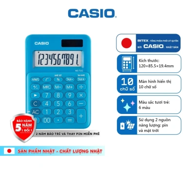 Máy Tính Để Bàn Casio MS-7UC 10 Số Chính Hãng - Màu Trendy, Tích Thuế TAX & Lợi Nhuận, Giá chỉ 228.000đ 2 Máy Tính Để Bàn Casio MS-7UC 10 Số Chính Hãng - Màu Trendy, Tích Thuế TAX & Lợi Nhuận, Giá chỉ 228.000đ 2