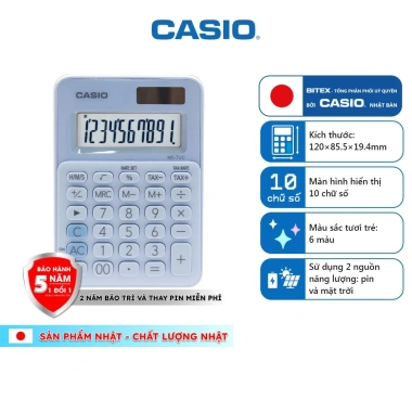 Máy Tính Để Bàn Casio MS-7UC 10 Số Chính Hãng - Màu Trendy, Tích Thuế TAX & Lợi Nhuận, Giá chỉ 228.000đ 14 Máy Tính Để Bàn Casio MS-7UC 10 Số Chính Hãng - Màu Trendy, Tích Thuế TAX & Lợi Nhuận, Giá chỉ 228.000đ 14