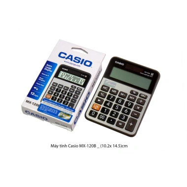 Máy tính để bàn Casio MX-120B 12 số - Phím lớn bền bỉ, chính hãng, giá ưu đãi 253.000₫
