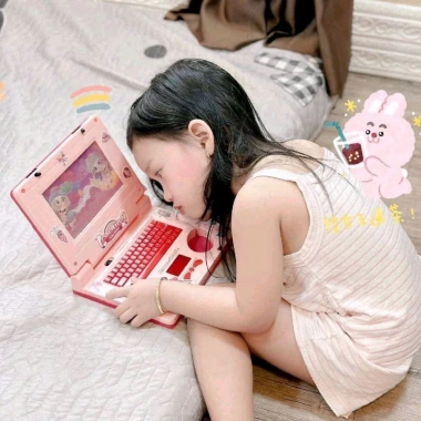 Máy tính đồ chơi laptop xách tay cho bé Giá chỉ 125k, khuyến mãi giảm 25%
