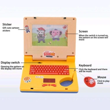 Máy tính đồ chơi laptop xách tay cho bé Giá chỉ 125k, khuyến mãi giảm 25%