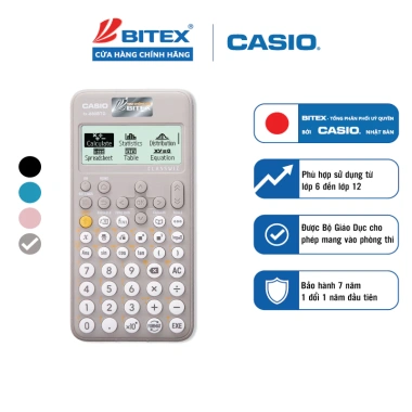 Máy tính học sinh Casio Fx-880BTG màu xám, lớp 6-12, giá 673.000đ - phòng thi Máy tính học sinh Casio Fx-880BTG màu xám, lớp 6-12, giá 673.000đ - phòng thi