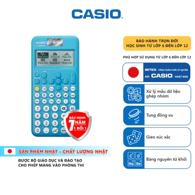 Máy tính học sinh Casio Fx-880BTG xanh, chuyên dụng lớp 6‑12, dùng phòng thi – 673.000₫ 5