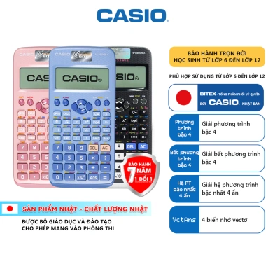 Máy tính học sinh Casio FX‑580VN X VÀ880 BTG - QR bảo hành 7 năm, giảm còn 850.000₫ (Thịnh Phát) 6
