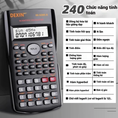 Máy Tính Học Sinh Mesibo Cấp 2-3 Tiếng Việt - Đen, Hồng, Xanh, Giá 50.600₫