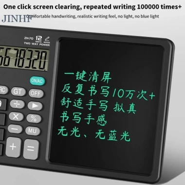 Máy tính khoa học JINHF Wrig di động 12 digit LCD lớn, toán học văn phòng, 306.570₫