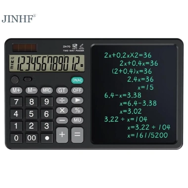 Máy tính khoa học JINHF Wrig di động 12 digit LCD lớn, toán học văn phòng, 306.570₫ 10 Máy tính khoa học JINHF Wrig di động 12 digit LCD lớn, toán học văn phòng, 306.570₫ 10