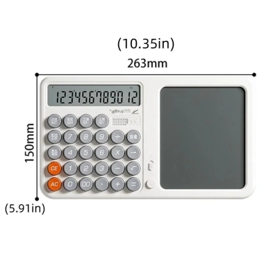 Máy tính MAOYE66SY đa chức năng: Notepad, màn hình bảo vệ mắt, LCD 12 chữ số, viết kỹ thuật số - giá 331,100₫ 2