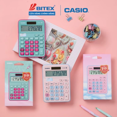 Máy Tính Mini Casio MX-12B Pastel Đen - Phím Nảy Êm, Giá Chỉ 192k 2 Máy Tính Mini Casio MX-12B Pastel Đen - Phím Nảy Êm, Giá Chỉ 192k 2