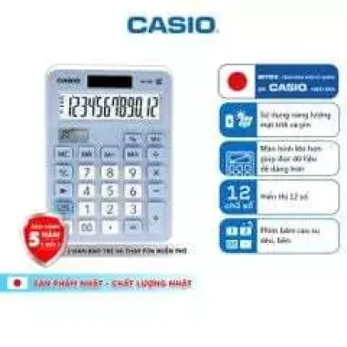 Máy Tính Mini Casio MX-12B Pastel Đen - Phím Nảy Êm, Giá Chỉ 192k 12 Máy Tính Mini Casio MX-12B Pastel Đen - Phím Nảy Êm, Giá Chỉ 192k 12