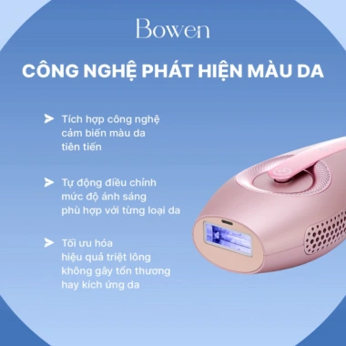 Máy Triệt Lông Bowen Swift IPL Làm Lạnh Sapphire, Phát Hiện Màu Da, Tự Động Điều Chỉnh Độ Sáng 3