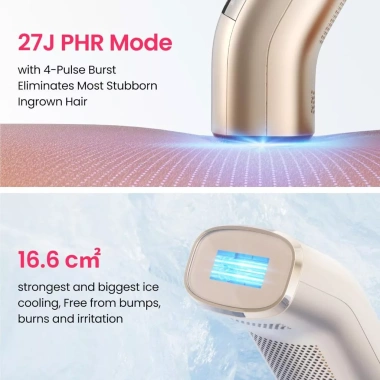 Máy triệt lông cao cấp tại nhà Ánh sáng kép, làm lạnh 2°C, kết nối App, giá ưu đãi 5,33 triệu