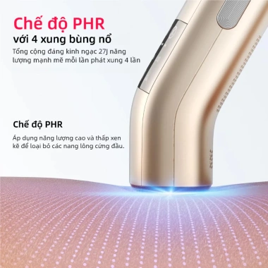 Máy triệt lông cao cấp tại nhà Ánh sáng kép, làm lạnh 2°C, kết nối App, giá ưu đãi 5,33 triệu