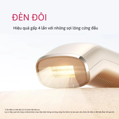 Máy triệt lông cao cấp tại nhà Ánh sáng kép, làm lạnh 2°C, kết nối App, giá ưu đãi 5,33 triệu 5 Máy triệt lông cao cấp tại nhà Ánh sáng kép, làm lạnh 2°C, kết nối App, giá ưu đãi 5,33 triệu 5