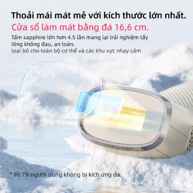 Máy triệt lông cao cấp tại nhà Ánh sáng kép, làm lạnh 2°C, kết nối App, giá ưu đãi 5,33 triệu 6 Máy triệt lông cao cấp tại nhà Ánh sáng kép, làm lạnh 2°C, kết nối App, giá ưu đãi 5,33 triệu 6