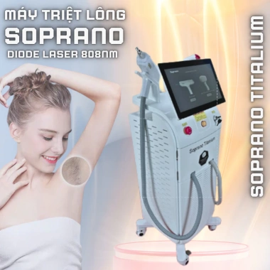 Máy Triệt Lông Diode 808 Soprano Titanium 12 Thanh Cảm Ứng Giá Ưu Đãi 27.5 Triệu 3 Máy Triệt Lông Diode 808 Soprano Titanium 12 Thanh Cảm Ứng Giá Ưu Đãi 27.5 Triệu 3