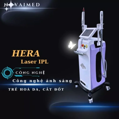 Máy Triệt Lông Hera 2in1 Tay Triệt & Trẻ Hóa Bảo hành 24 tháng Giá 18 triệu