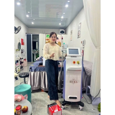 Máy Triệt Lông Hera 2in1 Tay Triệt & Trẻ Hóa Bảo hành 24 tháng Giá 18 triệu