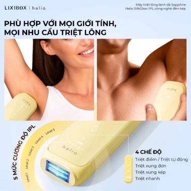Máy Triệt Lông IPL Halio SilkGlow Cooling - Giảm Giá 23% Đến 7.005.000₫ 4 Máy Triệt Lông IPL Halio SilkGlow Cooling - Giảm Giá 23% Đến 7.005.000₫ 4