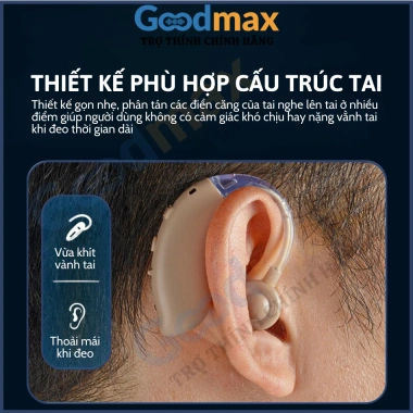 Máy Trợ Thính GOODMAX GM-105E Đeo Vành Tai – Bảo Hành 24 Tháng, Giá 680.000 VNĐ 7