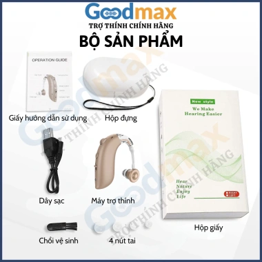 Máy Trợ Thính GOODMAX GM-105E Đeo Vành Tai – Bảo Hành 24 Tháng, Giá 680.000 VNĐ 8