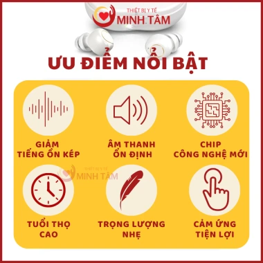 Máy trợ thính không dây siêu nhỏ Goodmi GM-305 - Tai nghe cảm ứng CHÍNH HÃNG, giá 1,025k