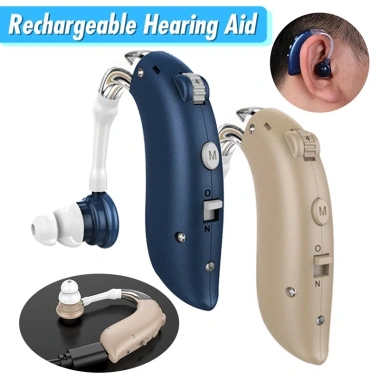 Máy trợ thính mini sạc lại, BTE kỹ thuật số có thể điều chỉnh âm lượng - Giá ưu đãi 621,653₫