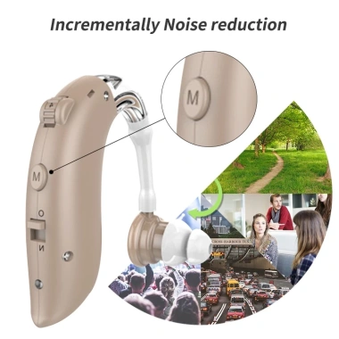 Máy trợ thính mini sạc lại, BTE kỹ thuật số có thể điều chỉnh âm lượng - Giá ưu đãi 621,653₫