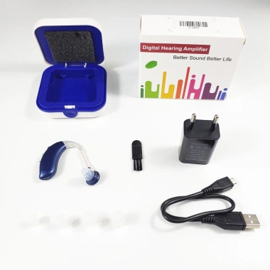 Máy trợ thính mini sạc lại, BTE kỹ thuật số có thể điều chỉnh âm lượng - Giá ưu đãi 621,653₫