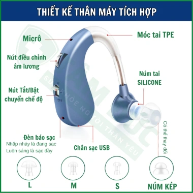 Máy trợ thính VHP-1.204 cho người già - Tai nghe mã hoá âm thanh, giảm giá 720.000₫ 2 Máy trợ thính VHP-1.204 cho người già - Tai nghe mã hoá âm thanh, giảm giá 720.000₫ 2