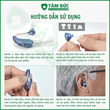 Máy trợ thính VHP-1.204 cho người già - Tai nghe mã hoá âm thanh, giảm giá 720.000₫