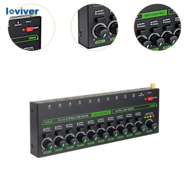 Máy trộn âm thanh DJ Mixer 10 kênh, micro, bàn phím, Podcast - giảm 18% 6
