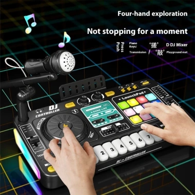 Máy trộn DJ trẻ em Hrtyvhin Ghi âm, hiệu ứng âm thanh, tạo nhạc, giá chỉ 726.844 VND 7 Máy trộn DJ trẻ em Hrtyvhin Ghi âm, hiệu ứng âm thanh, tạo nhạc, giá chỉ 726.844 VND 7