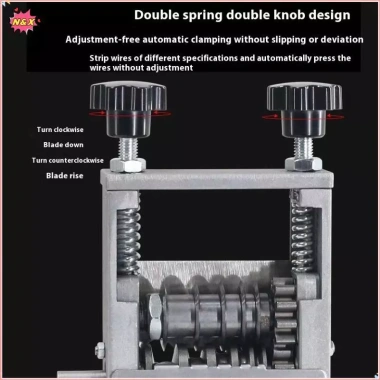 Máy tuốt dây N & X 6 kênh 5 lưỡi – Gọt vỏ, tái chế đồng 3‑17mm, di động, giá 902.400đ 2