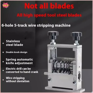 Máy tuốt dây N & X 6 kênh 5 lưỡi – Gọt vỏ, tái chế đồng 3‑17mm, di động, giá 902.400đ 3