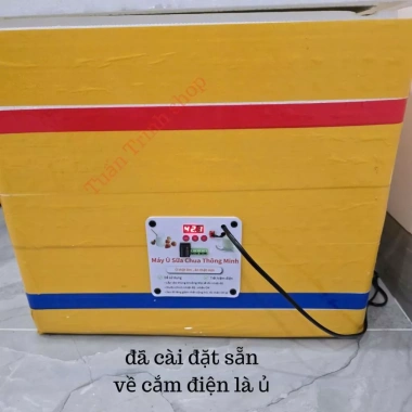 Máy ủ sữa chua lắp sẵn thùng xốp, nhiệt sợi cacbon, ủ men & bột, tặng công thức 320k 2