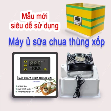 Máy ủ sữa chua thùng xốp đa năng cho kinh doanh & gia đình, tặng công thức, 250.000 VND