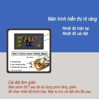 Máy ủ sữa chua thùng xốp đa năng cho kinh doanh & gia đình, tặng công thức, 250.000 VND