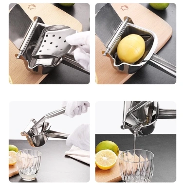 Máy vắt cam cầm tay nhôm siêu bền, chống gỉ sét - ép nước rau củ, hoa quả, trái cây
