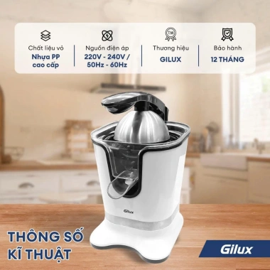 Máy Vắt Cam Gilux - Ép Cam Tiện Lợi, Hàng Chính Hãng, Bảo Hành 12 Tháng, 789.000đ 8 Máy Vắt Cam Gilux - Ép Cam Tiện Lợi, Hàng Chính Hãng, Bảo Hành 12 Tháng, 789.000đ 8