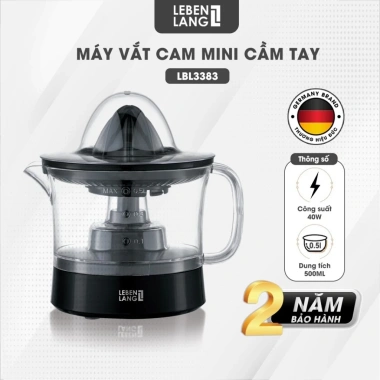 Máy vắt cam mini Lebenlang LBL3.383 40W 500ml - Bảo hành 2 năm - Giá ưu đãi 239.000₫ - Hàng chính hãng