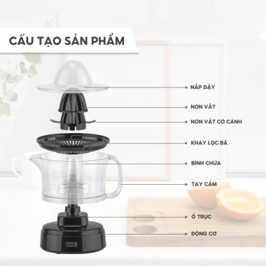 Máy vắt cam mini Lebenlang LBL3.383 40W 500ml - Bảo hành 2 năm - Giá ưu đãi 239.000₫ - Hàng chính hãng