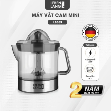 Máy vắt cam mini Lebenlang LBL3.383 40W 500ml - Bảo hành 2 năm - Giá ưu đãi 239.000₫ - Hàng chính hãng