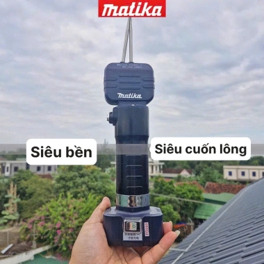 Máy vặt lông măng vịt điện Matika 2-4 mũi kẹp, pin lâu, cắt sạch, giá 1,1 triệu
