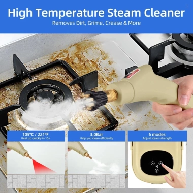 Máy vệ sinh hơi nước 220V 1.500W di động, nhiệt 105°C, xoá vết bẩn lâu ngày - 719.000₫ 5