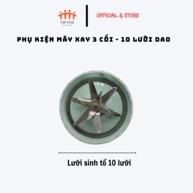 Máy xay 3 cối 10 lưỡi dao - Xay đồ ăn dặm bé nhanh, bảo hành 12 tháng, giảm 18% 8