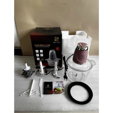 Máy xay 500W cối thuỷ tinh 3.5L, xay thịt Misu, tặng dụng cụ làm ruốc - 292.000 3