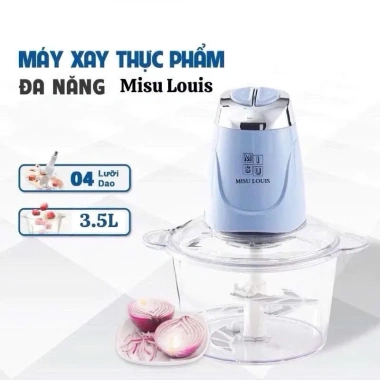 Máy xay 500W cối thuỷ tinh 3.5L, xay thịt Misu, tặng dụng cụ làm ruốc - 292.000 5