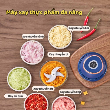 Máy xay 6 lưỡi mini đa năng - Xay cực mạnh, xay thịt, rau, củ, quả - Giá 67.000₫