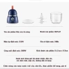 Máy xay ăn dặm 6 lưỡi cối thủy tinh 300ml đa năng cầm tay - Giá ưu đãi 135k 7